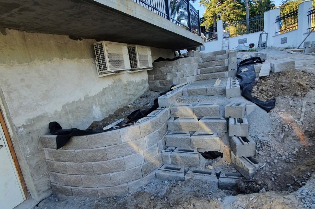 Mark och stödmur